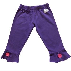Unicorn Farm Purple Ruffle Leggings